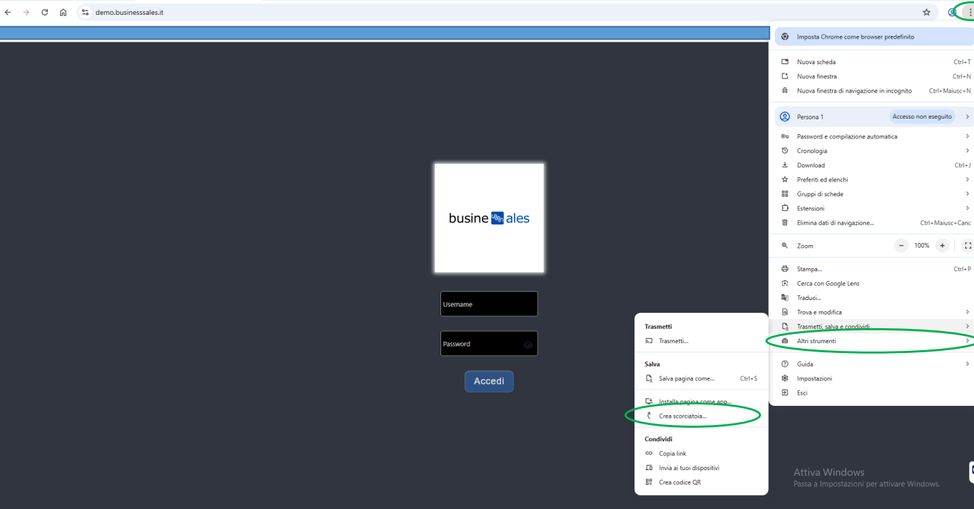 Installazione Chrome